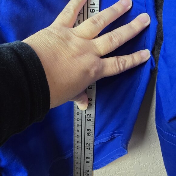 VINTAGE Western Cowboy Shirt Royal Blue Plaid Yoke Pearl Snap Retro Rockabilly - Picture 5 of 7